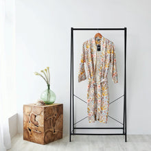 Pure Linen Bathrobe - Vintage Floral