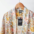 Pure Linen Bathrobe - Vintage Floral