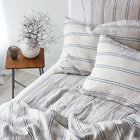 Pure Linen Pillowcase - Eton Stripe