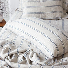 Pure Linen Pillowcase - Eton Stripe