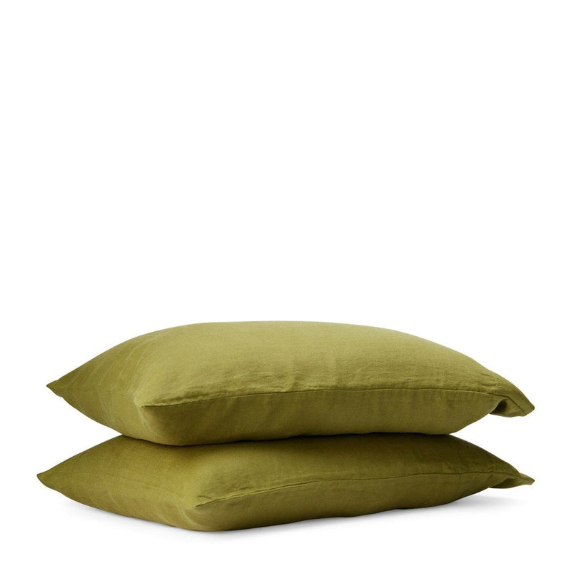 Pure Linen Pillowcase - Foliage