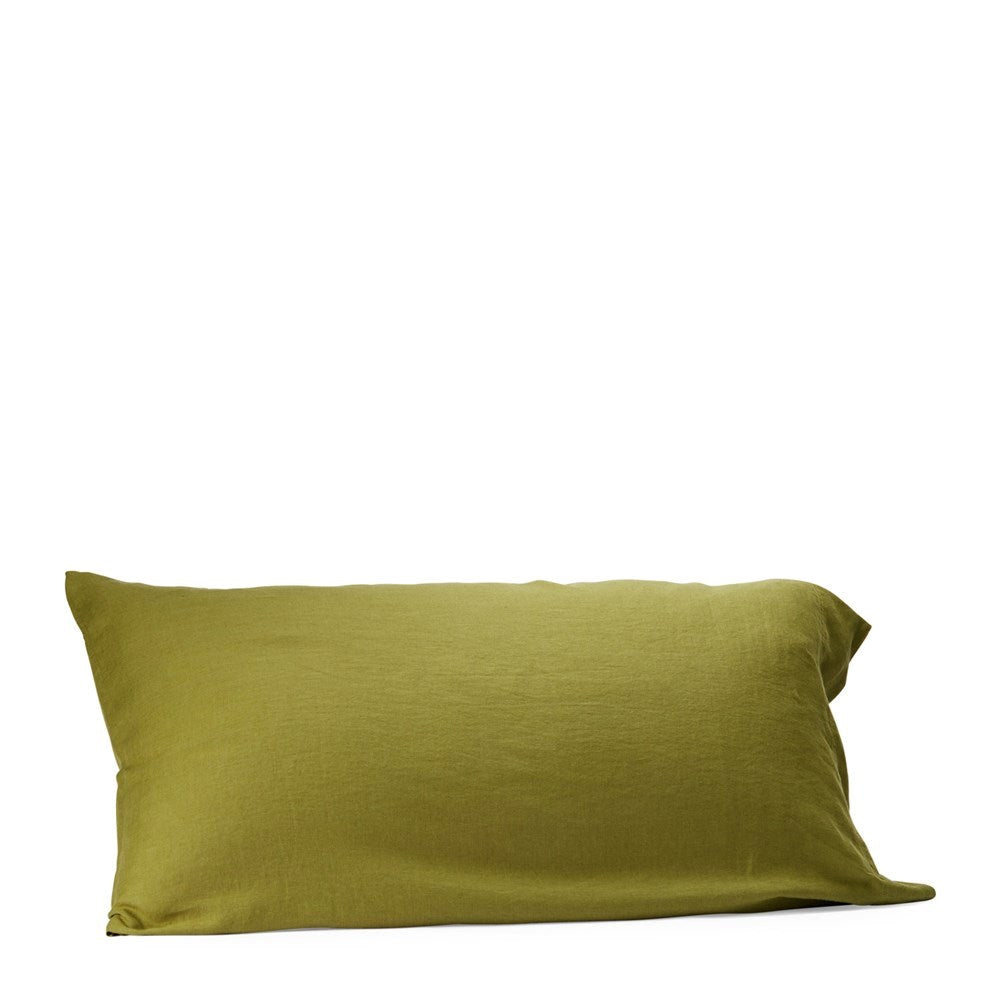 Pure Linen Pillowcase - Foliage