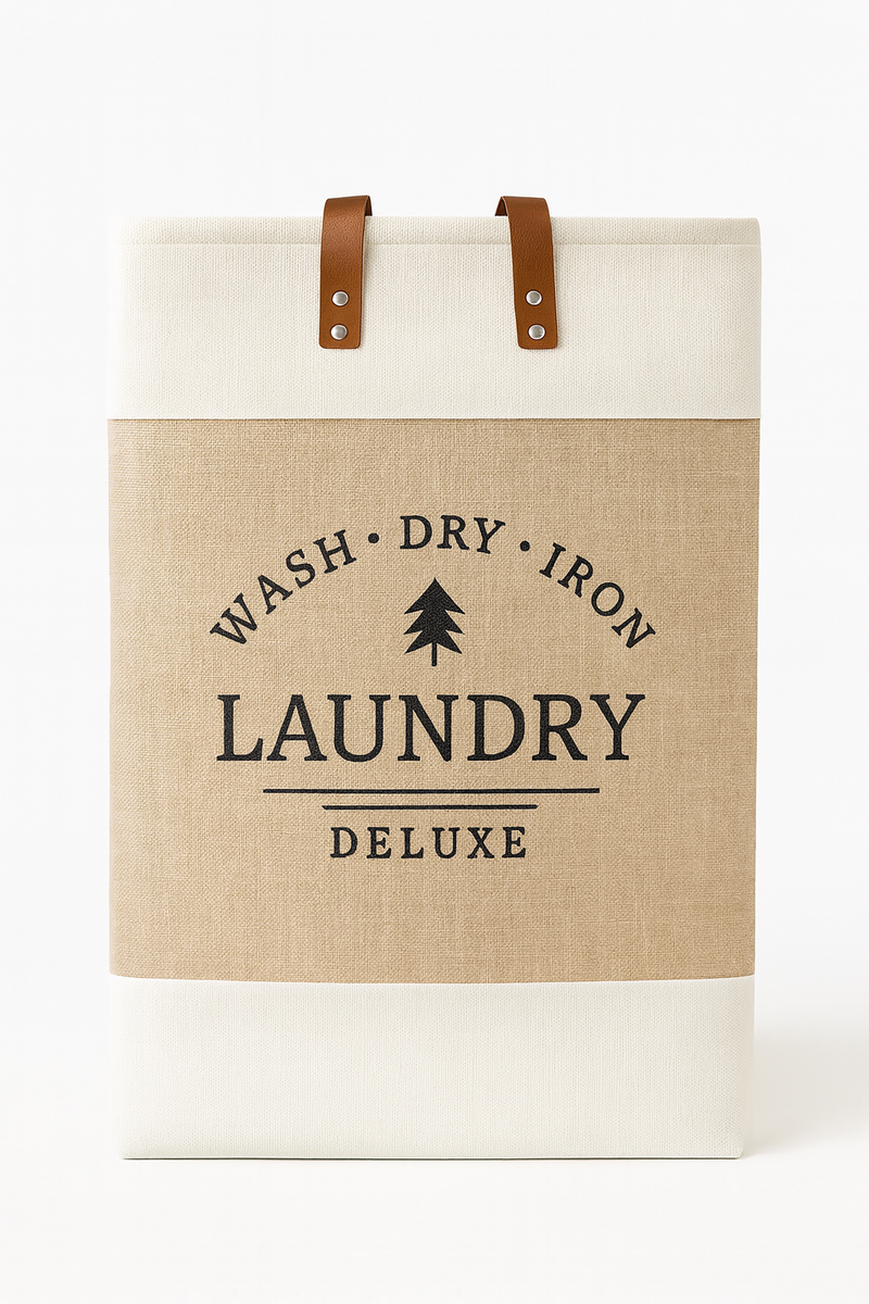 Frankly Cotton Laundry Deluxe Hamper with Handles