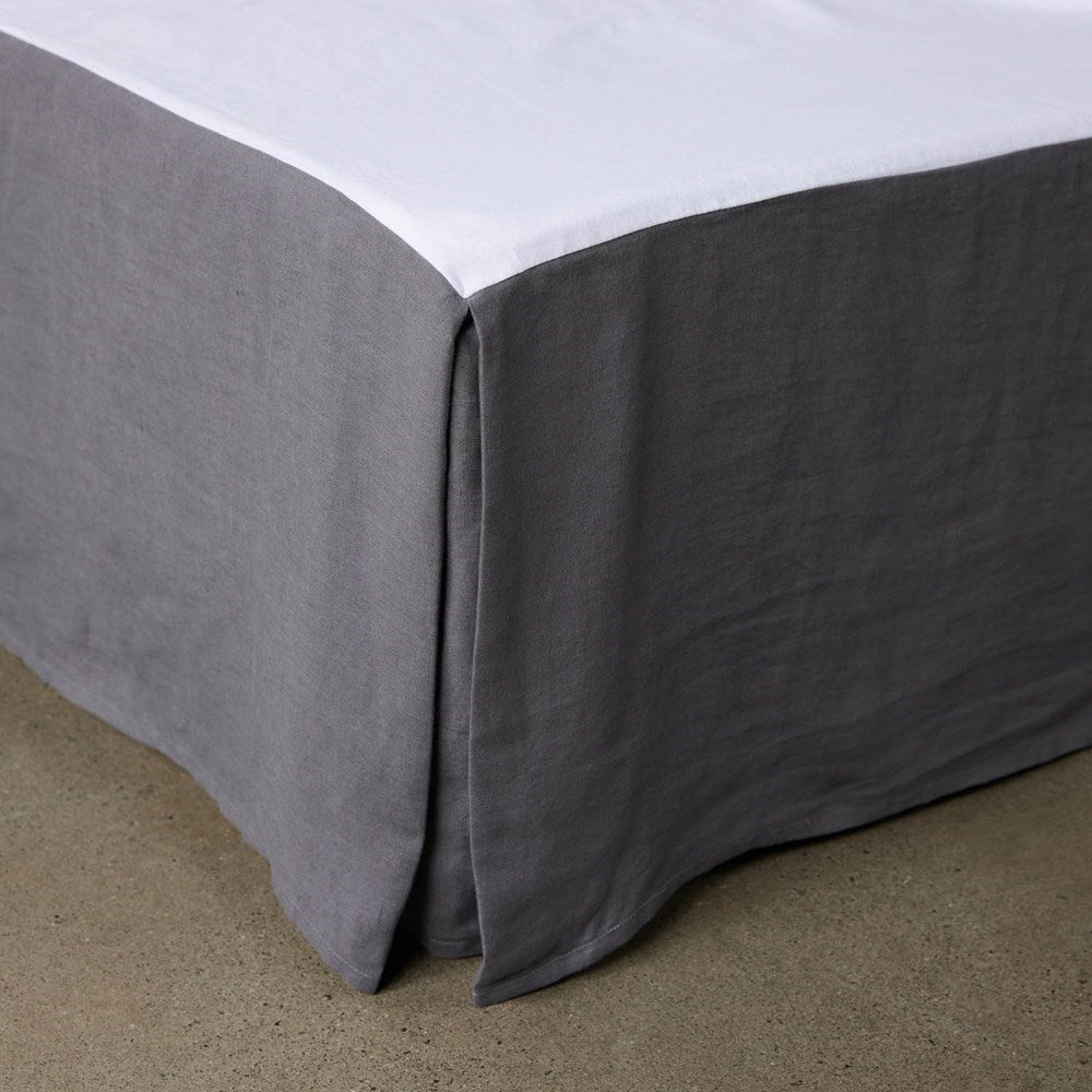 Pure Linen Valance - Charcoal