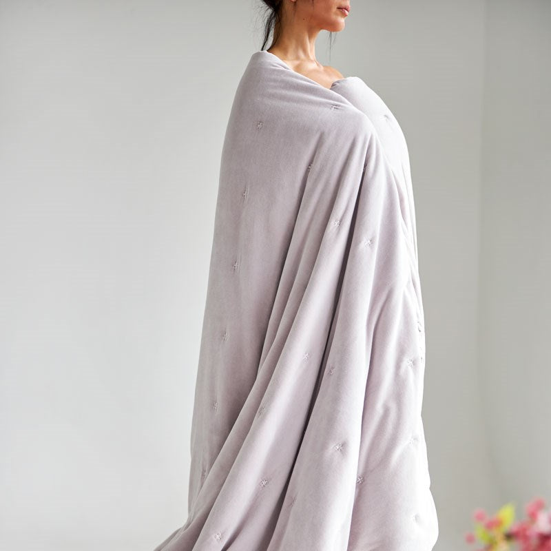 Venus Cotton Velvet Quilted Coverlet