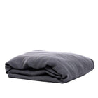 Pure Linen Fitted Sheet - Charcoal