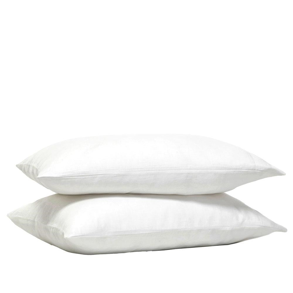 Pure Linen Pillowcase - White