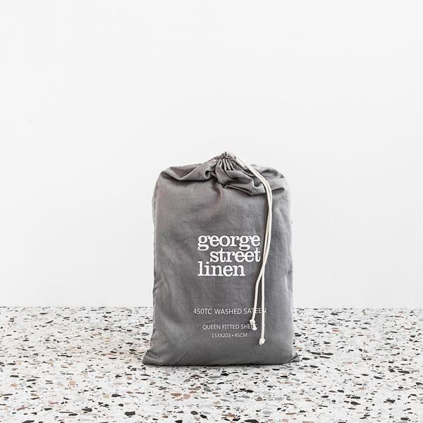 Extra Soft Washed Sateen Fitted Sheet