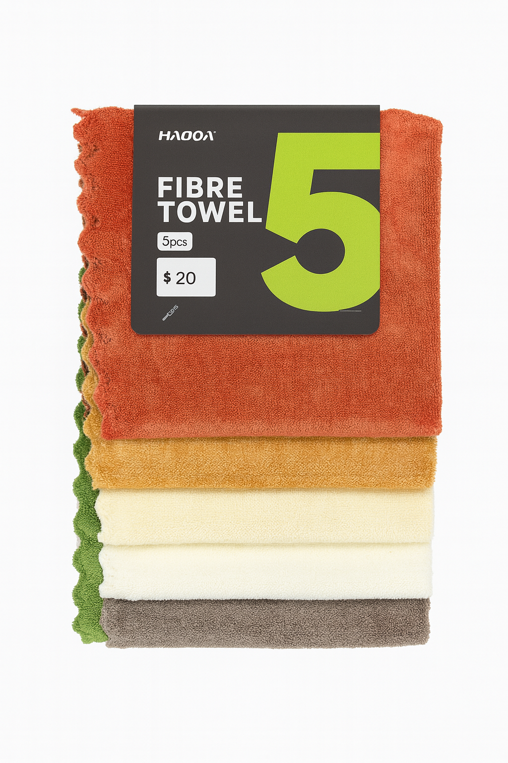 Frankly Cotton Fibre Cleaning Cloths – Set of 5