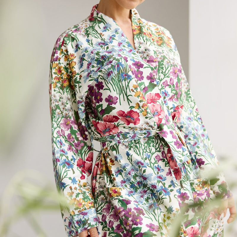 Bamboo Cotton Bathrobe -  Elizabeth Ivory