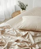 Bamboo Cotton Flat Sheet - Natural
