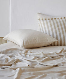Bamboo Linen Pillowcase - Natural