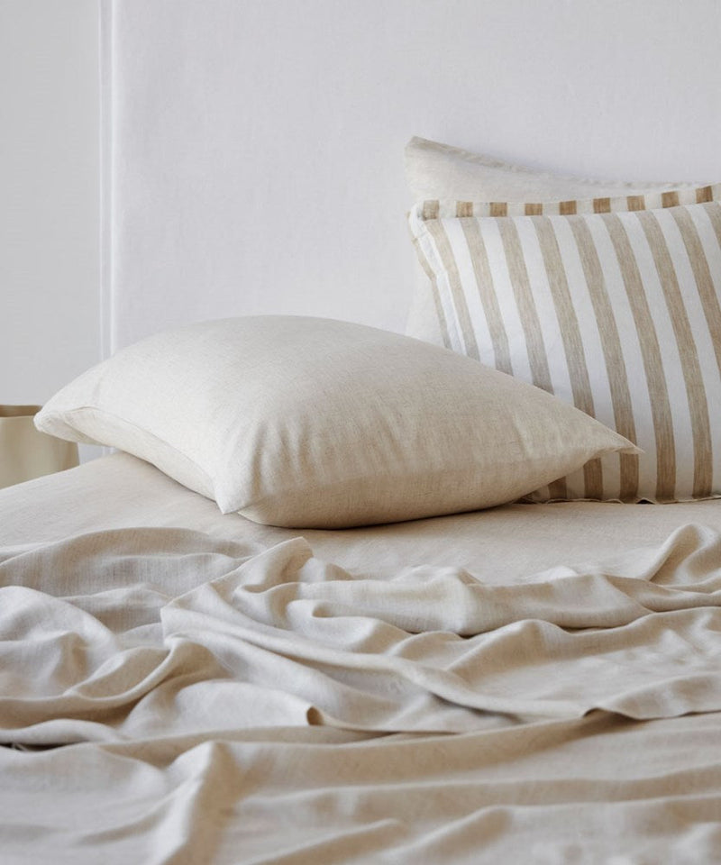 Bamboo Linen Pillowcase - Natural