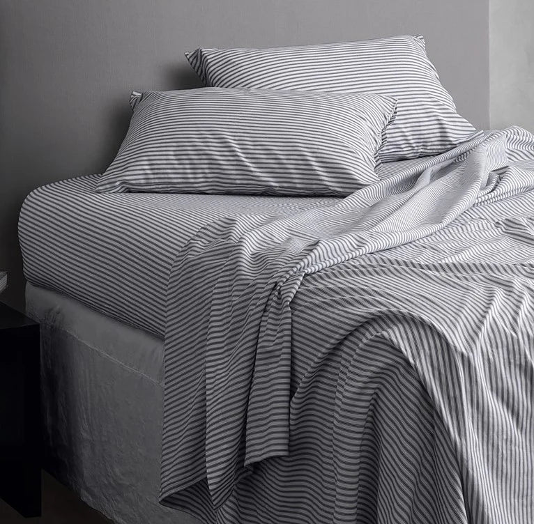 Seneca Classic Ticking Sheet Range - Black Stripe