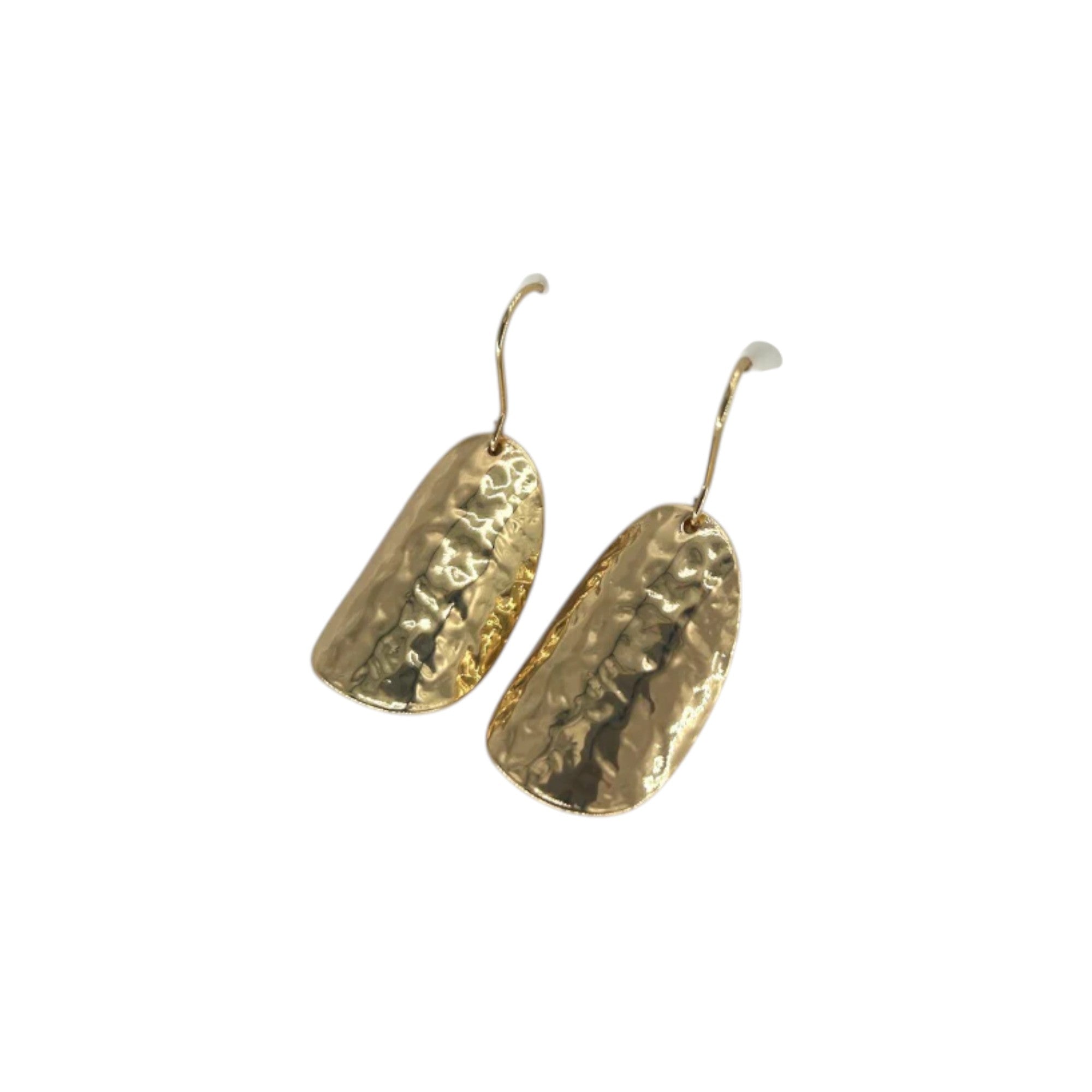 De049 Beau Ivy Arch Bold Gold Earrings