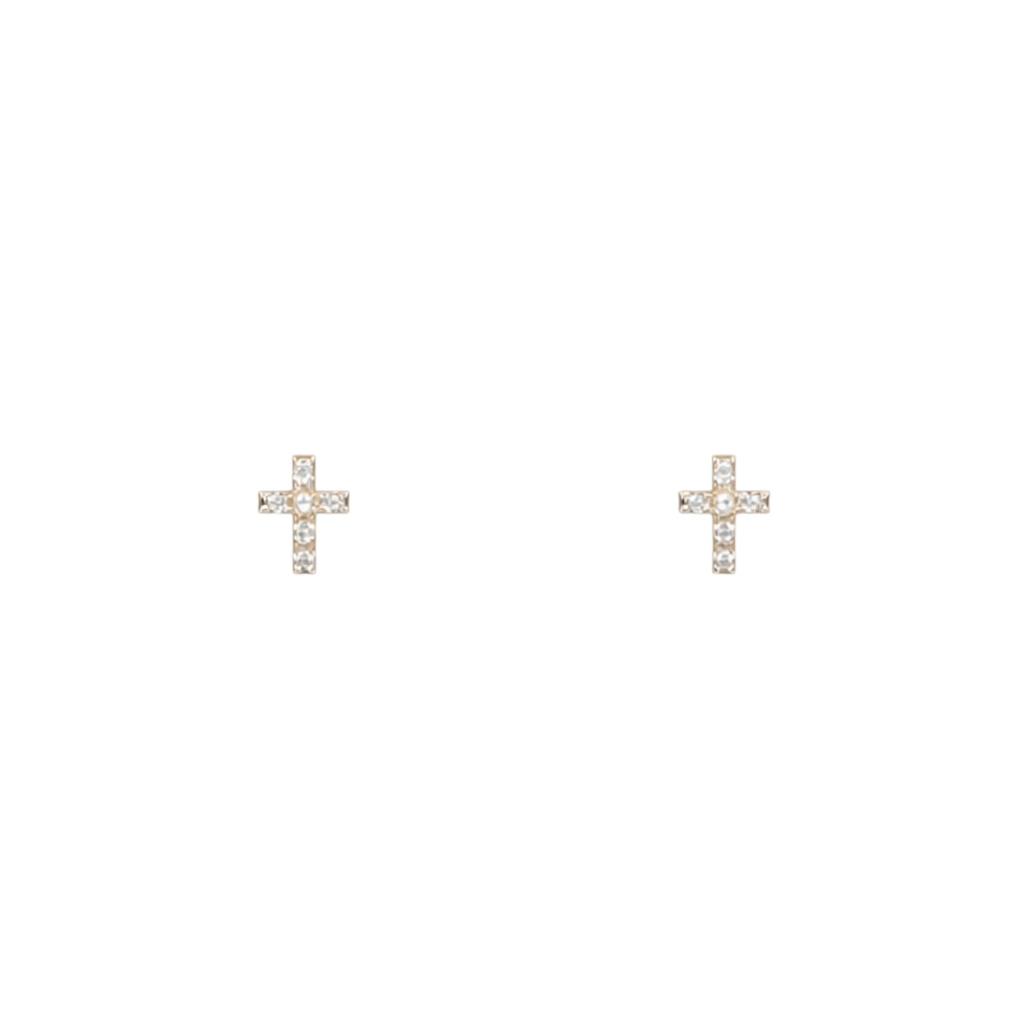 Earrings Tiny Cross Stud