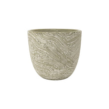 Frankly Cotton Textured Marble Ceramic Pot