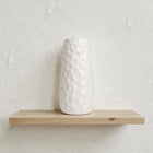 Frankly Cotton Ceramic Tall Hammered Vase