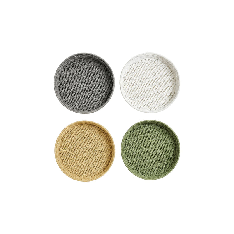 Frankly Cotton Round Paper Rope Tray 7.5Cm X 40Cm