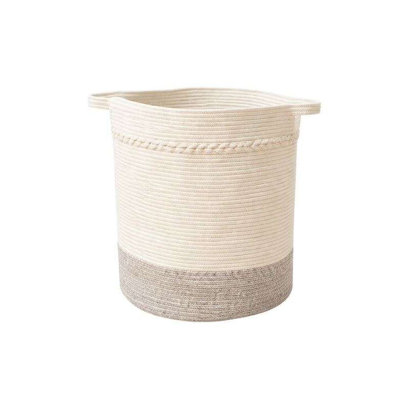 Frankly Cotton Woven Linen Basket White/Natural