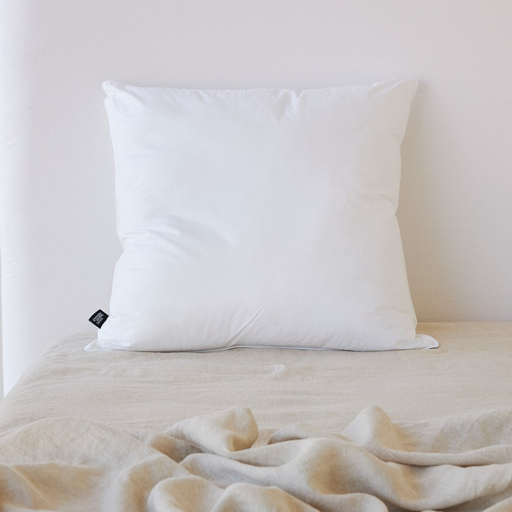 High Loft European Pillow - White