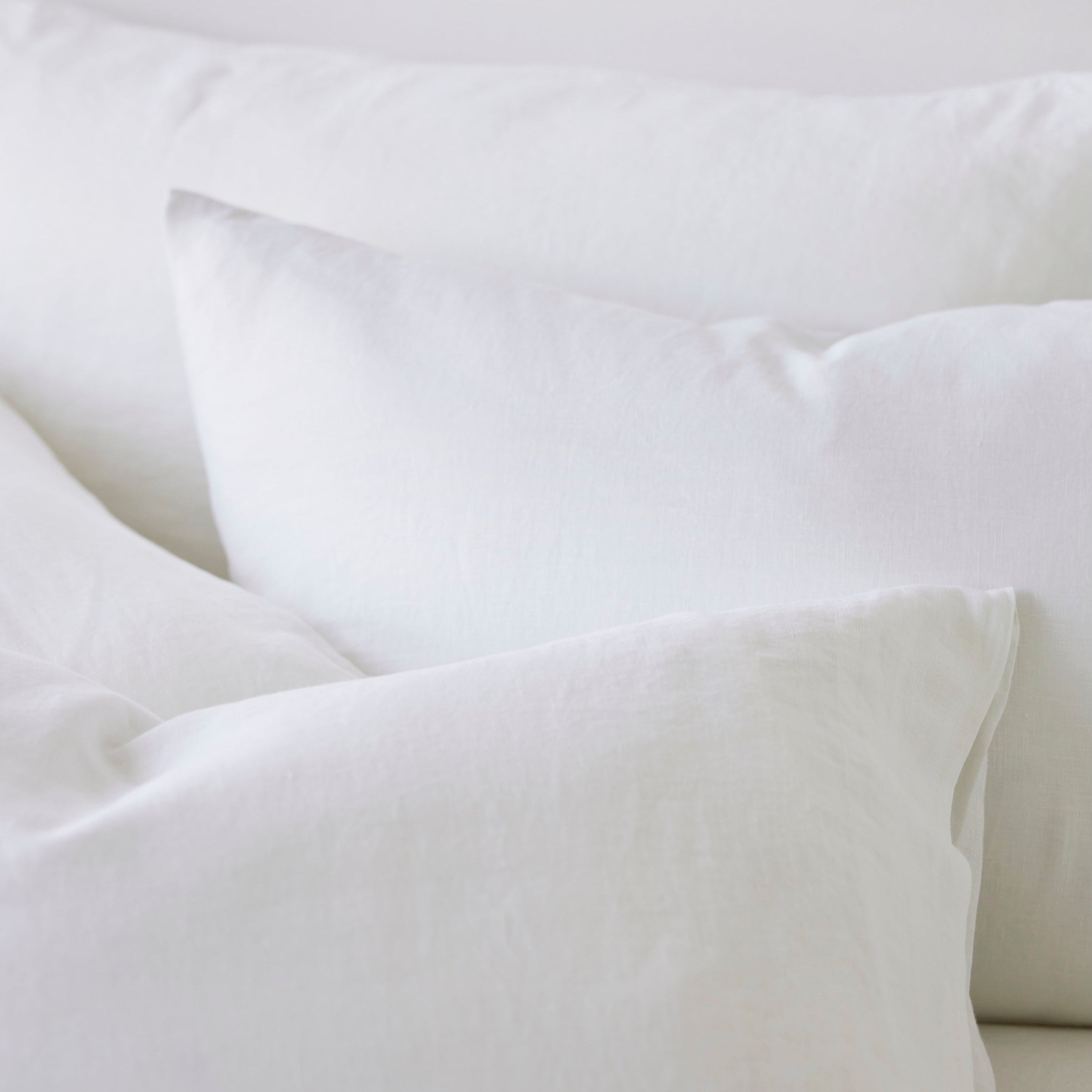 Pure Linen Pillowcase - White