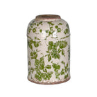 Frankly Cotton Florals Verde Ceramic Churn Moss Green - Small
