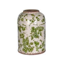 Frankly Cotton Florals Verde Ceramic Churn Moss Green - Small