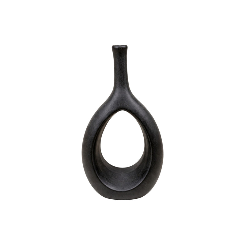 Frankly Cotton Sculptural Ceramic Loop Vase