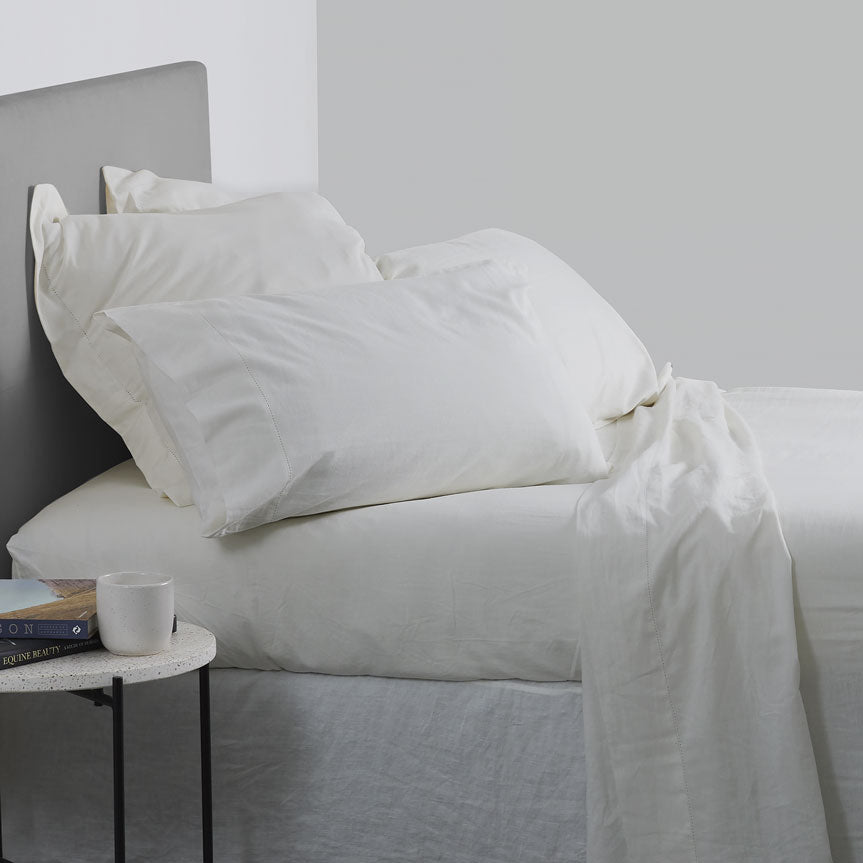 Seneca Union Hemstitch Linen Blend Pillowcases