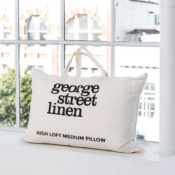 High Loft Medium Pillow - White