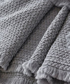 Lisboa Waffle Blanket - Silver