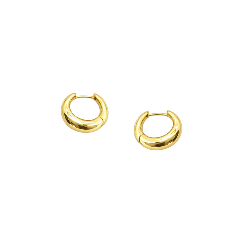 Luna Gold Hoop Earrings