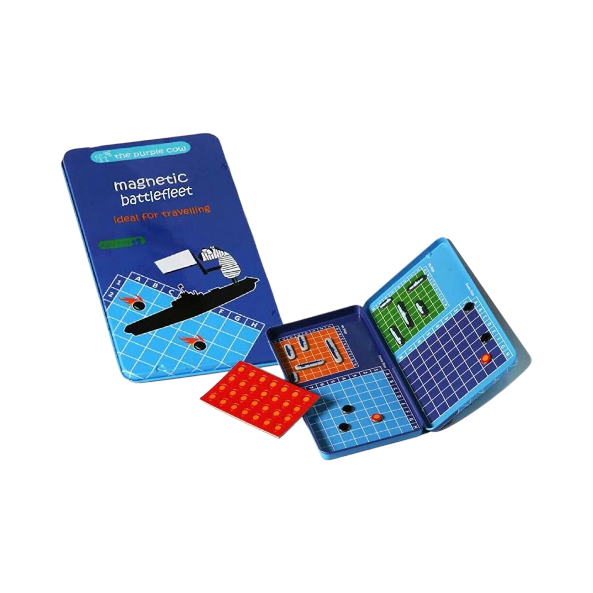 Magnetic Travel Game Tin Battlefleet