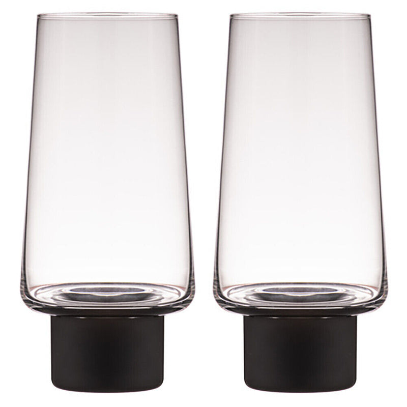 Aurora Clear Matte Black 2Pk Highball Tumbler