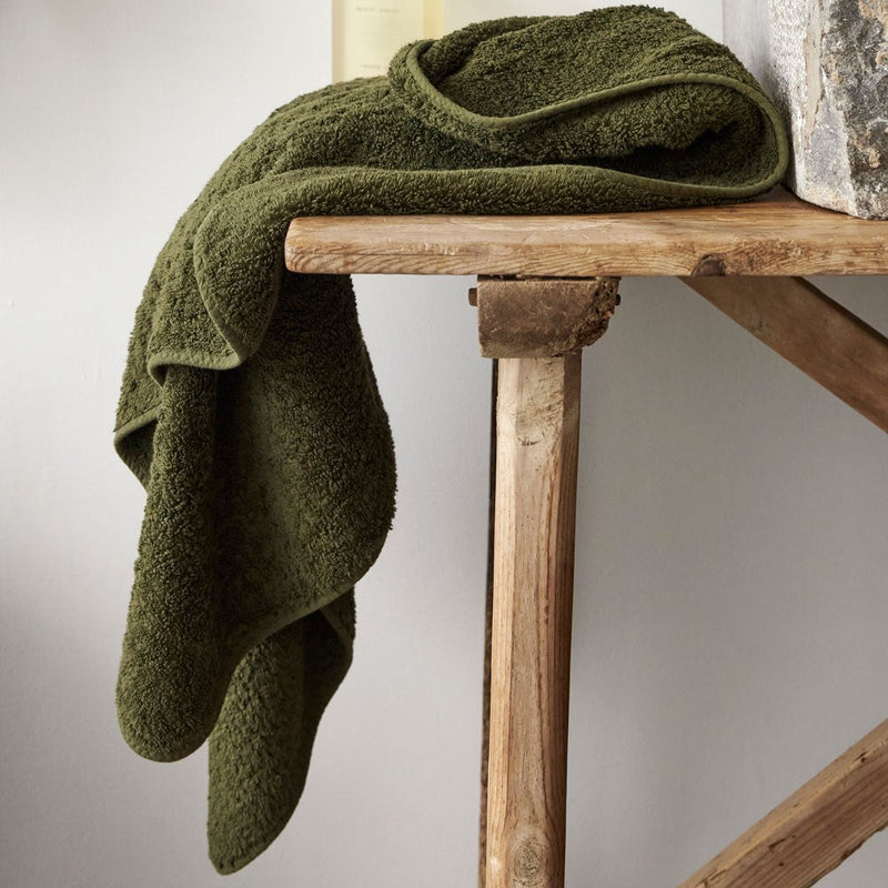 Super Pile Cotton Bath Towel - Olive