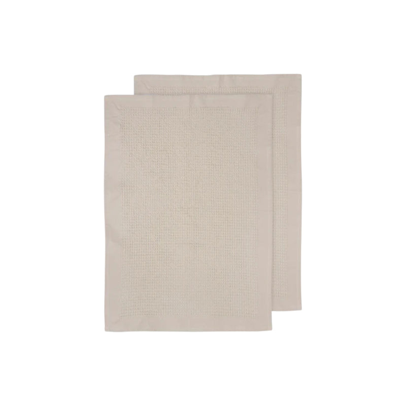 Ollie Waffle Natural 2Pk Kitchen Towel