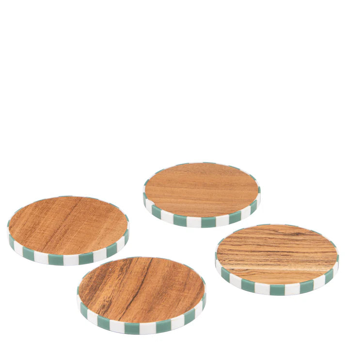 Panama Stripe 4Pk Coaster