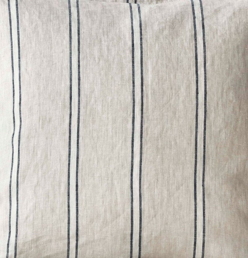 Pure Linen Flat Sheet - Eton Stripe