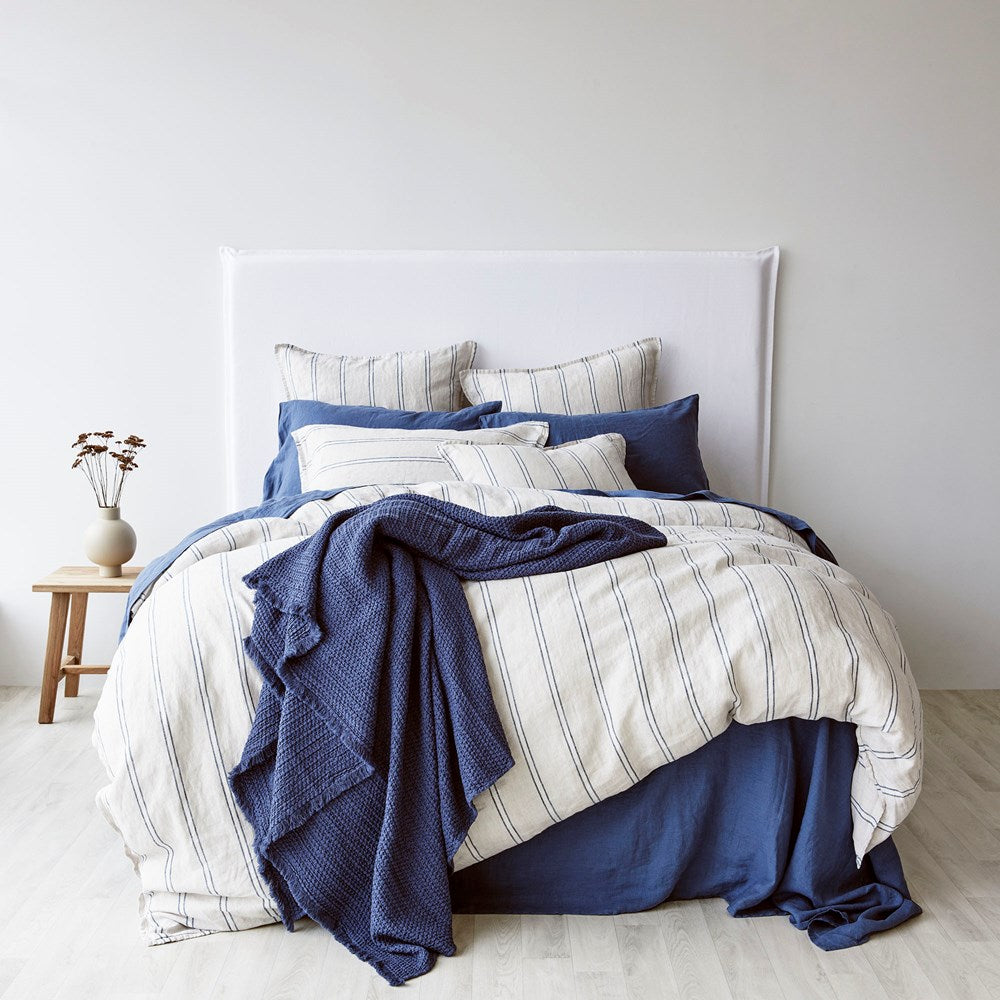 Pure Linen Flat Sheet - Cadet