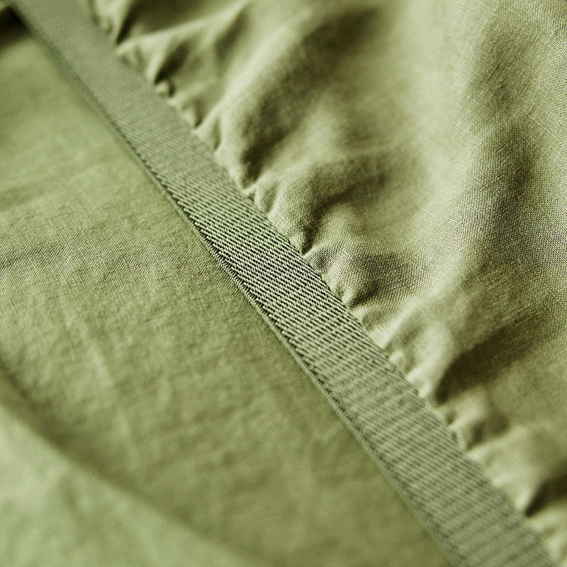 Pure Linen Fitted Sheet - Foliage