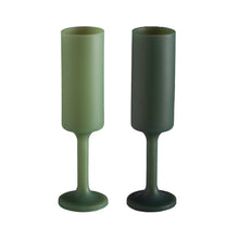 Porter Green  Sage + Olive Seff Silicone Unbreakable Champagne Flutes
