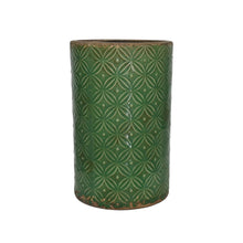 Artisan Florals Ceramic Starburst Fleur Vase - French Green