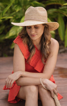 Sundaise Charlotte Panama Crochet Edge Raffia - Natural