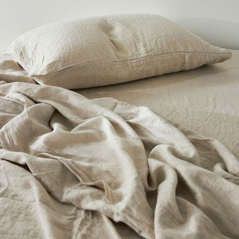 Pure Linen Pillowcase - Natural