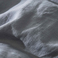 Pure Linen Flat Sheet - Charcoal