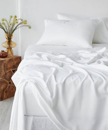 Bamboo Cotton Pillowcase - White