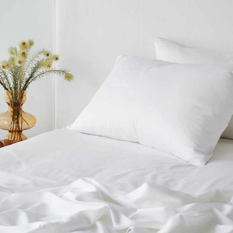 Bamboo Cotton Pillowcase - White
