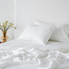 Bamboo Cotton Flat Sheet - White