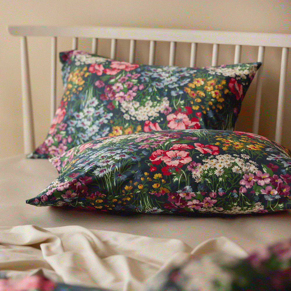 Bamboo Cotton Pillowcase - Elizabeth Black